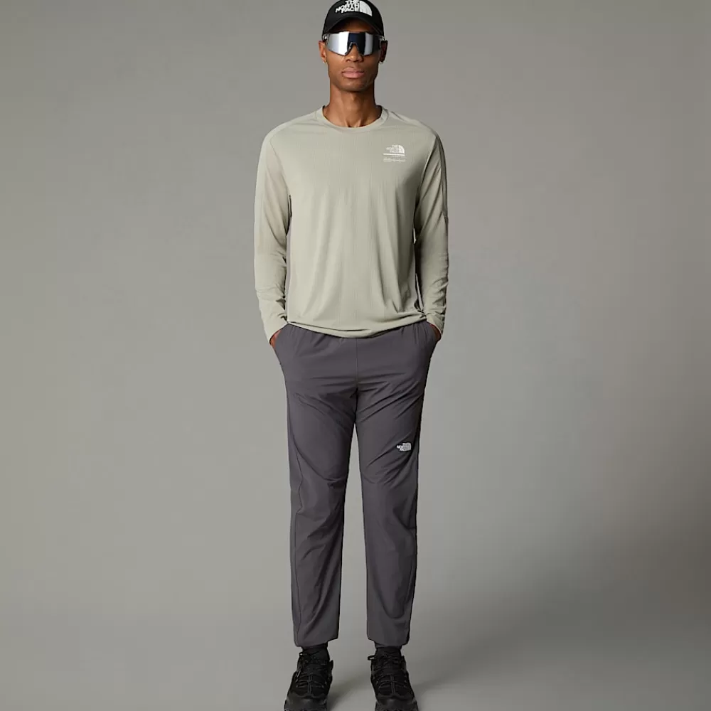 The North Face Shirts & Polos | Active^Langærmet Kikash T-shirt Til Herrer Clay Grey