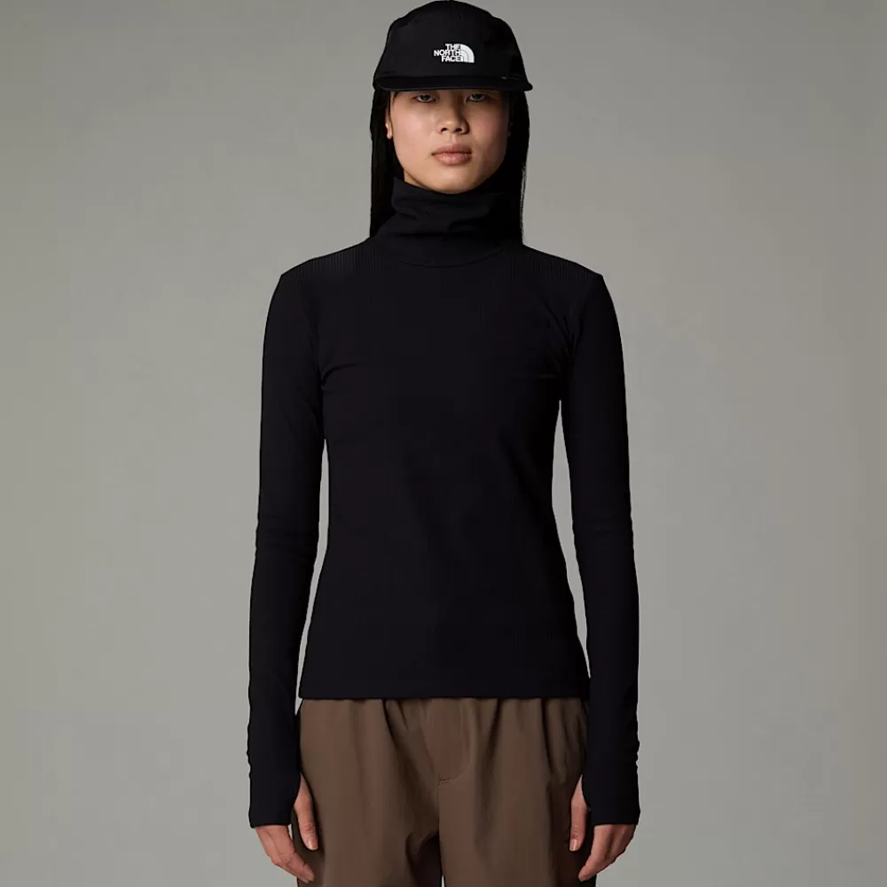 The North Face T-Shirts Og Trøjer^Langærmet Turtleneck Top Til Damer TNF Black