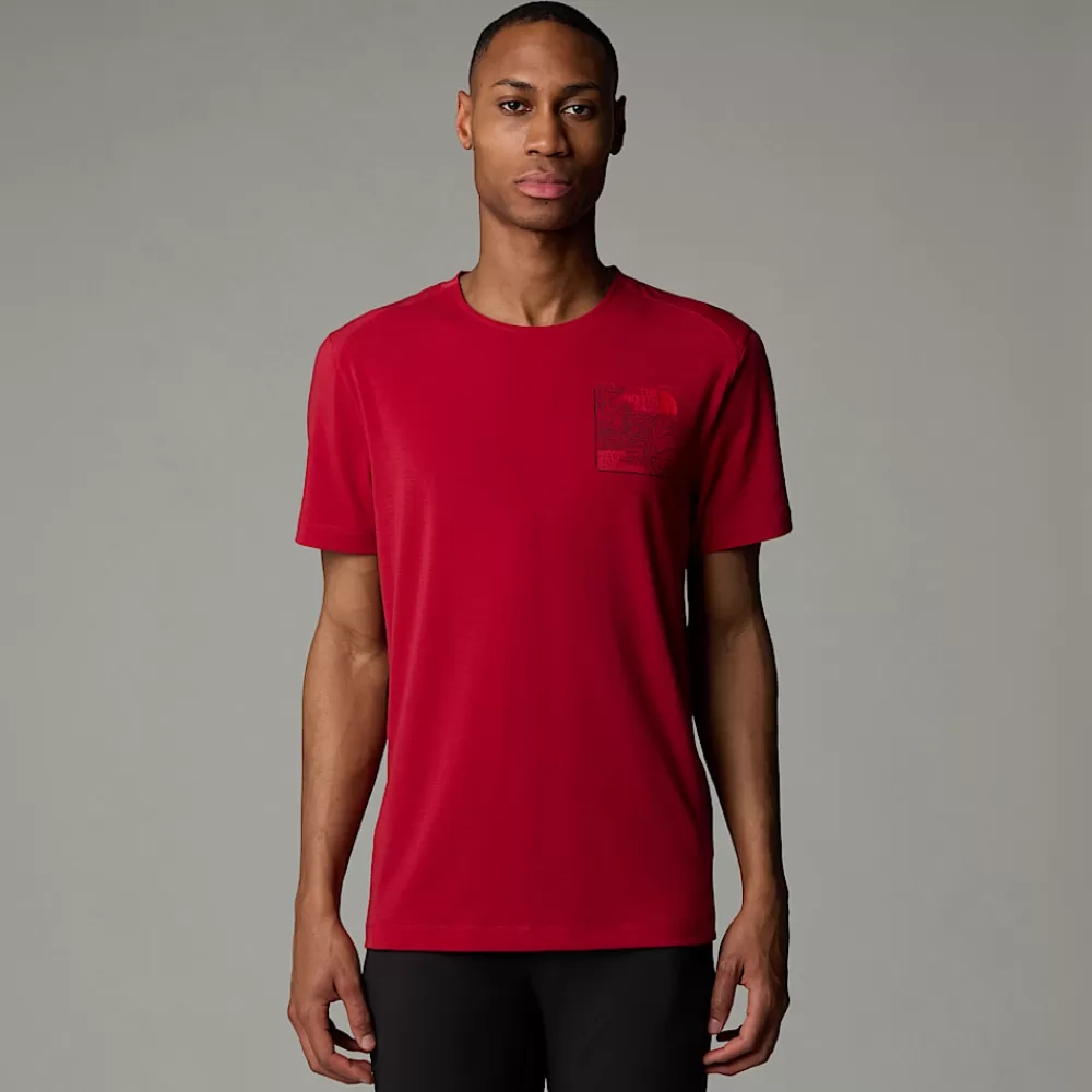 The North Face Shirts & Polos | Active^Lightning Graphic T-shirt Til Herrer Garnet Red