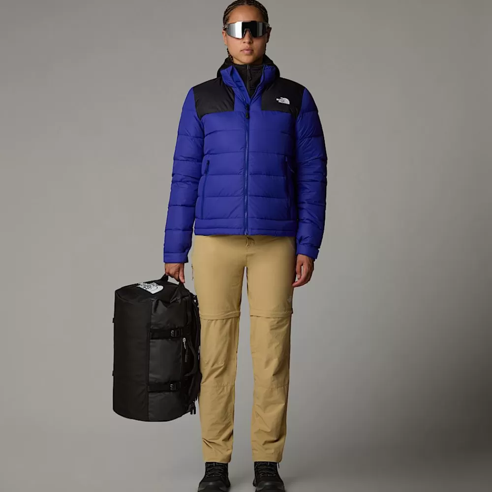 The North Face Insulated | Nuptse Og Dunjakker^Massif Dunjakke Til Damer Lapis Blue-TNF Black