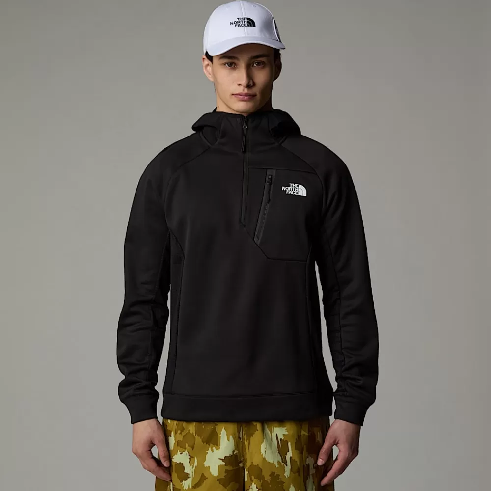 The North Face Active | Hoodies & Sweatshirts^Mountain Athletics Fleece Med Kvart Lynlås Og Hætte Til Herrer TNF Black