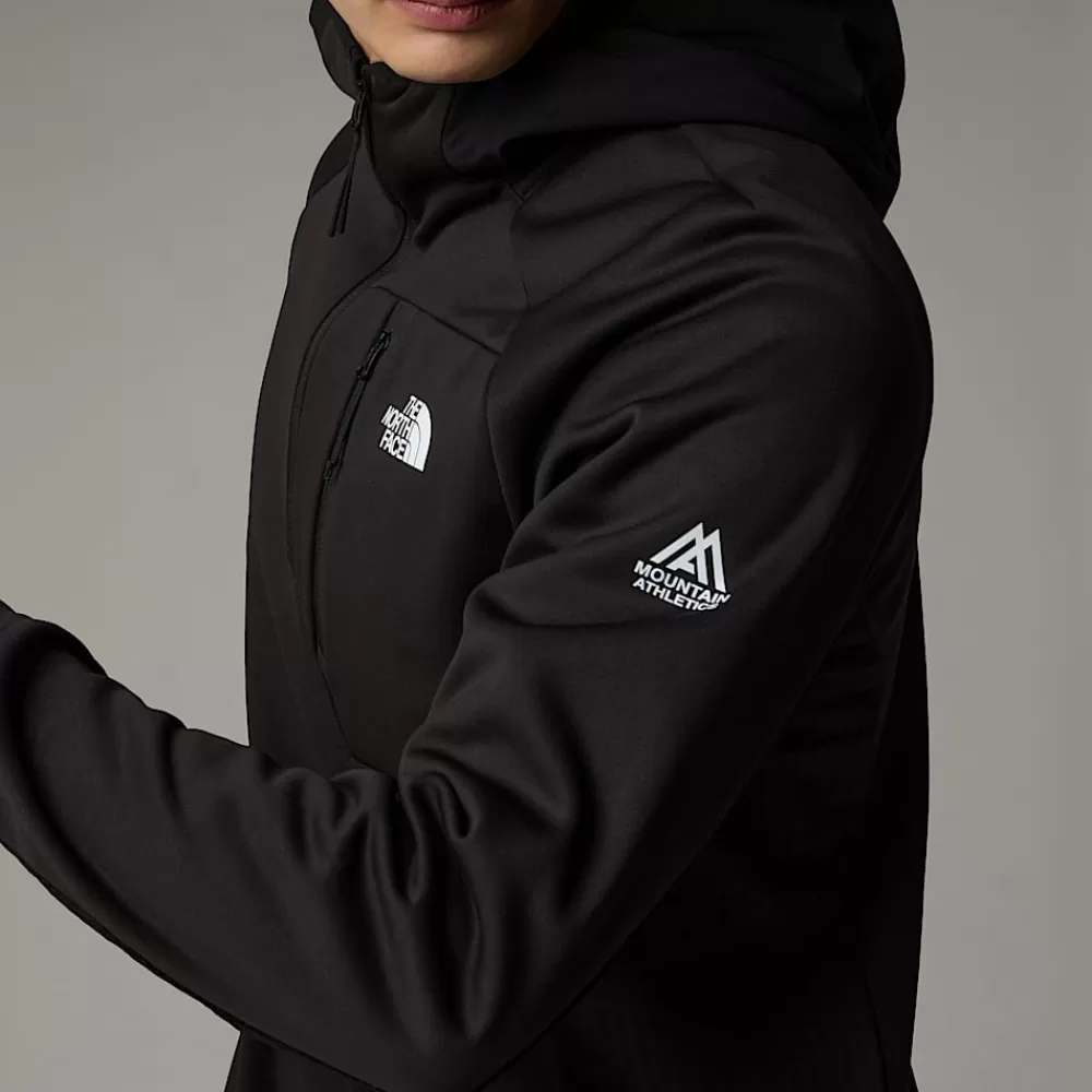 The North Face Active | Hoodies & Sweatshirts^Mountain Athletics Fleece Med Kvart Lynlås Og Hætte Til Herrer TNF Black