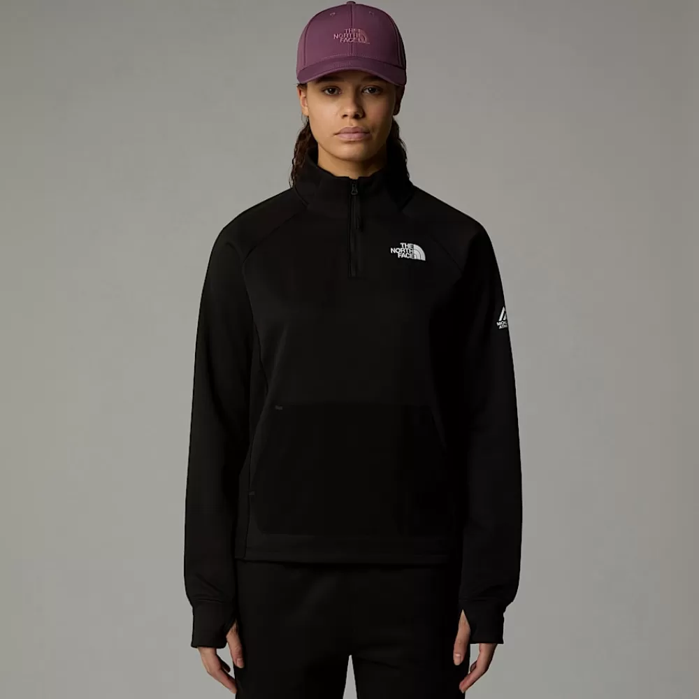 The North Face Fleecetrøjer Og Pullovers | Koordinater^Mountain Athletics Fleece Med Kvart Lynlås Til Damer TNF Black