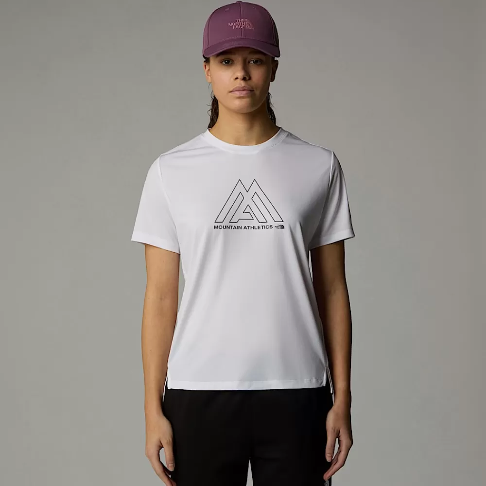 The North Face T-Shirts Og Trøjer | Tekniske T-Shirts^Mountain Athletics Flex T-shirt Til Damer TNF White