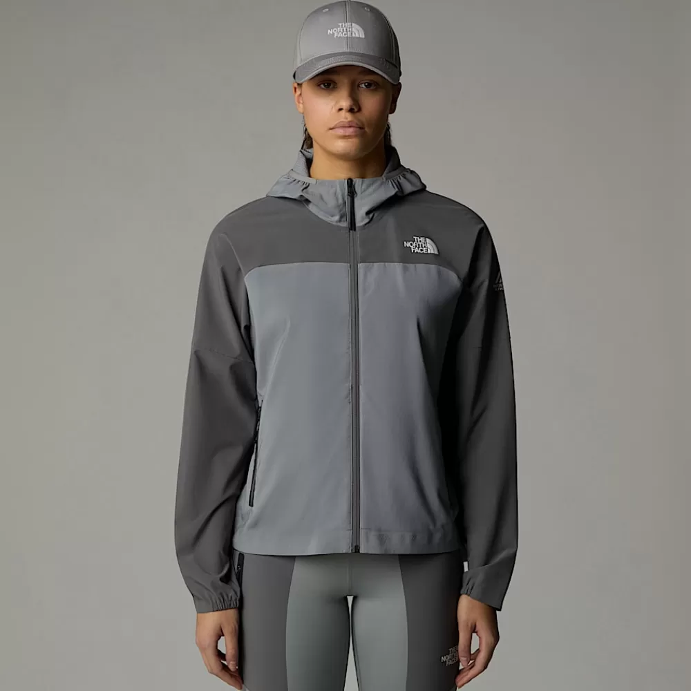 The North Face Tekniske T-Shirts | Hoodies & Sweatshirts^Mountain Athletics Trajectory Jakke Med Lynlås Til Damer Monument Grey-Smoked Pearl