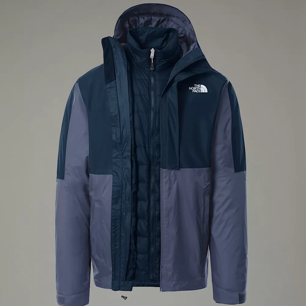 The North Face Vandtætte Jakker | Triclimate 3-I-1 Jakker^New DryVent™ Triclimate Dunjakke Til Herrer Shady Blue-Summit Navy-NPF