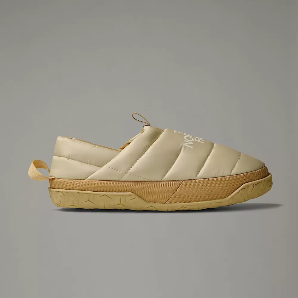 The North Face Sandals^Nuptse Winter Mules Til Damer Gravel-Khaki Stone