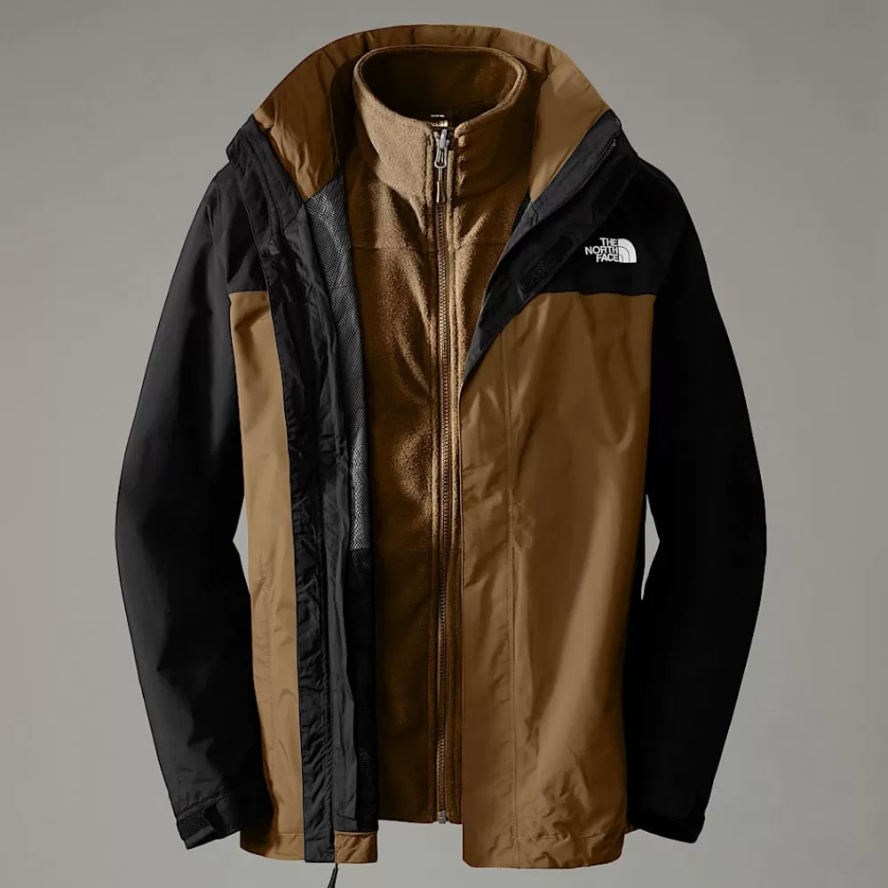 The North Face Vandtætte Jakker | Triclimate 3-I-1 Jakker^Original Triclimate 3-i-1 Jakke Til Herrer UTILITY BROWN/TNF BLACK