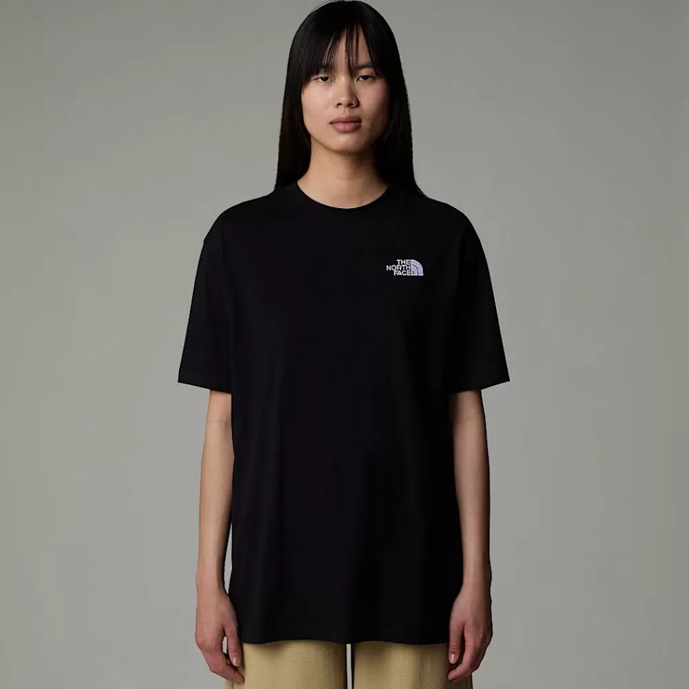 The North Face T-Shirts Og Trøjer^Oversized Simple Dome T-shirt Til Damer TNF Black