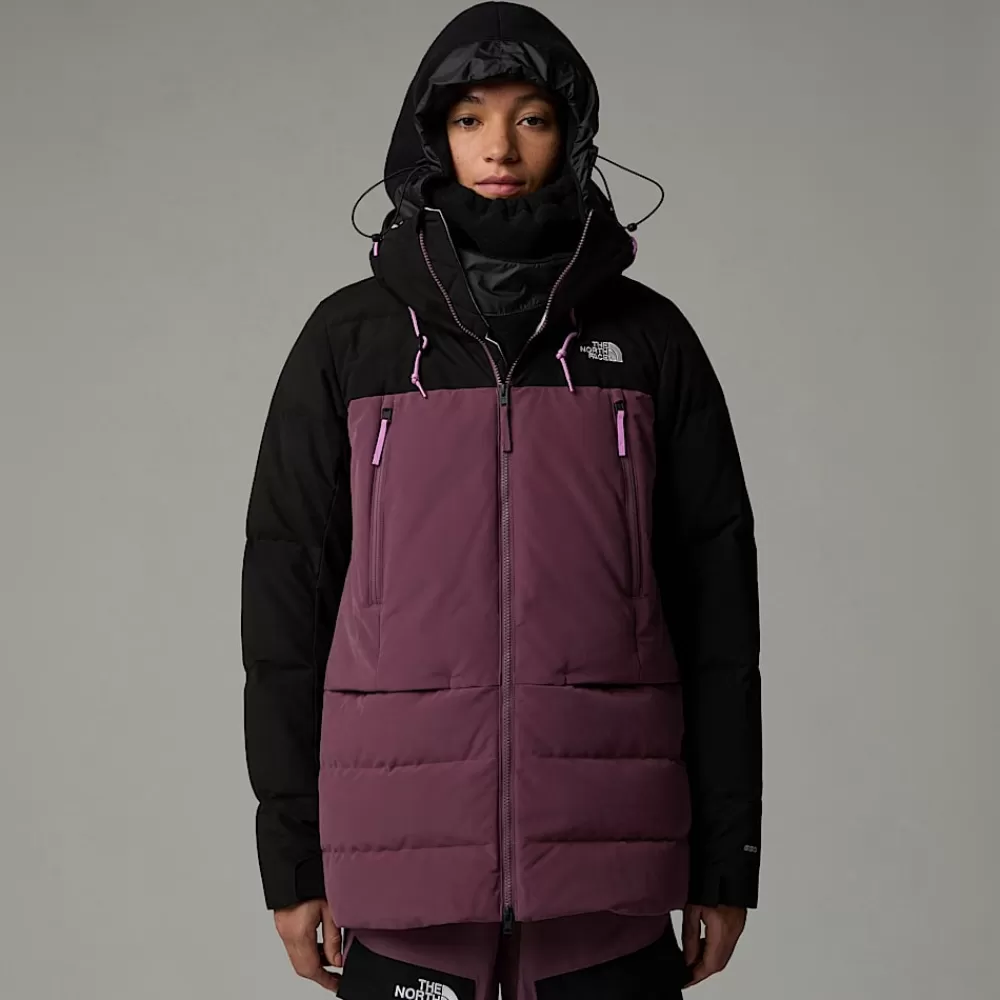 The North Face Vandtætte Jakker | Insulated^Pallie Dunjakke Til Damer Midnight Mauve-TNF Black-White Dune