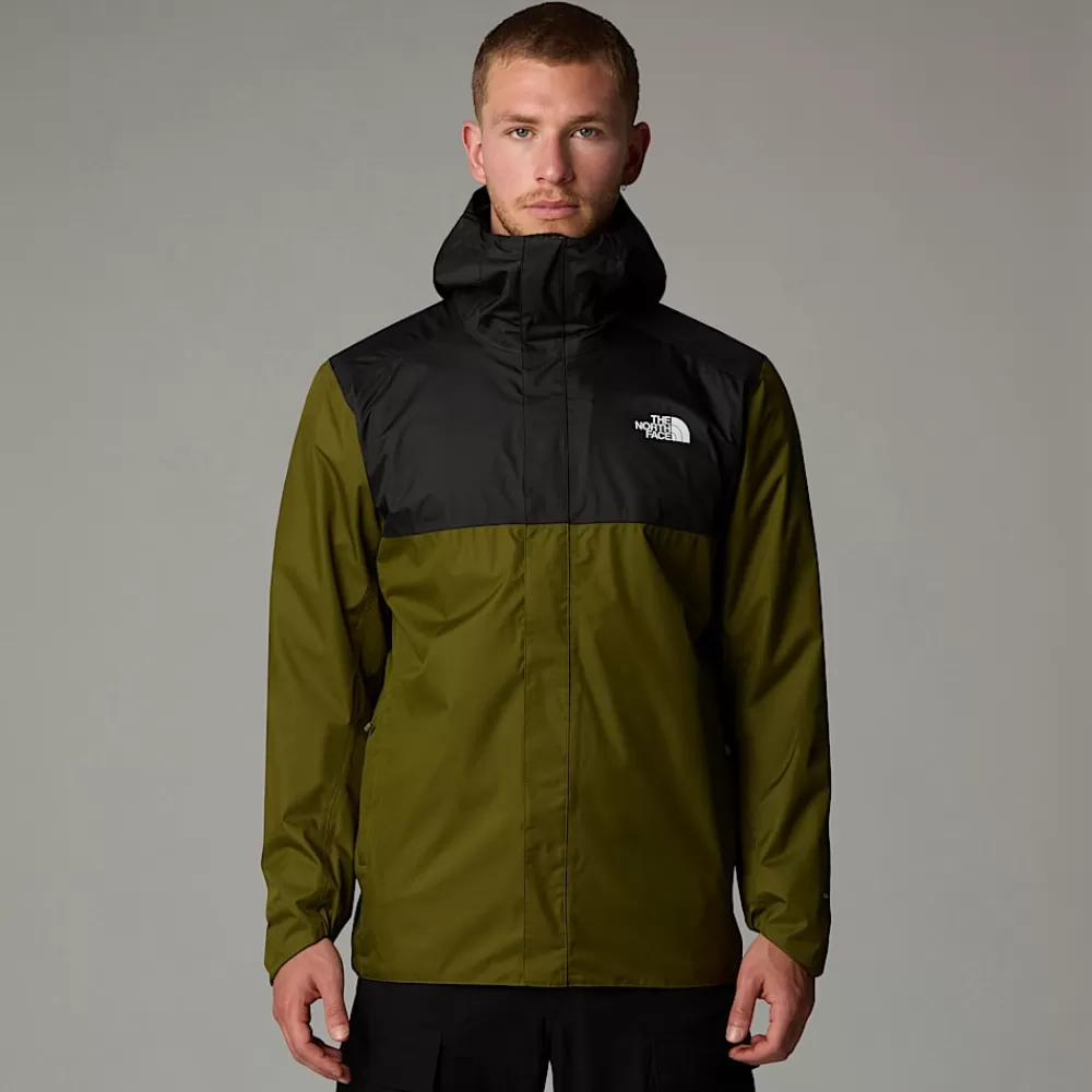 The North Face Vandtætte Jakker^Quest Zip-In Jakke Til Herrer Forest Olive-TNF Black