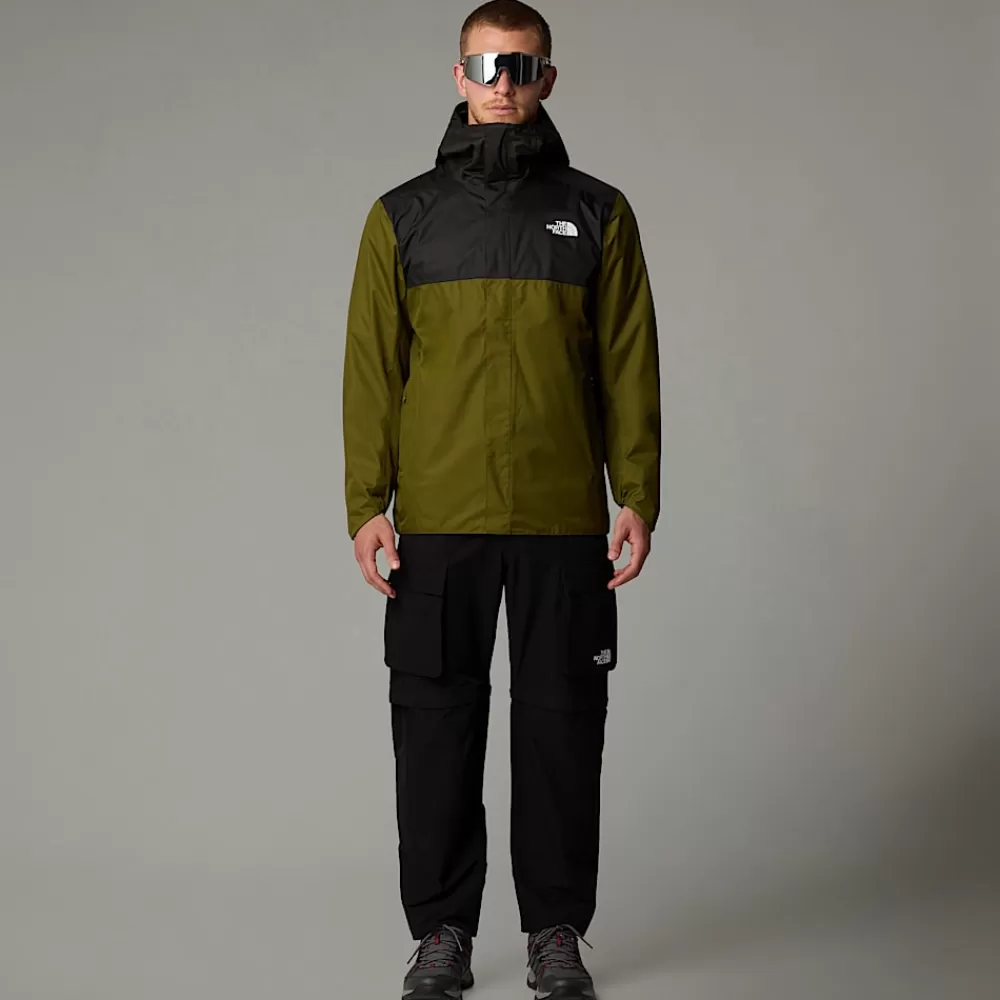 The North Face Vandtætte Jakker^Quest Zip-In Jakke Til Herrer Forest Olive-TNF Black