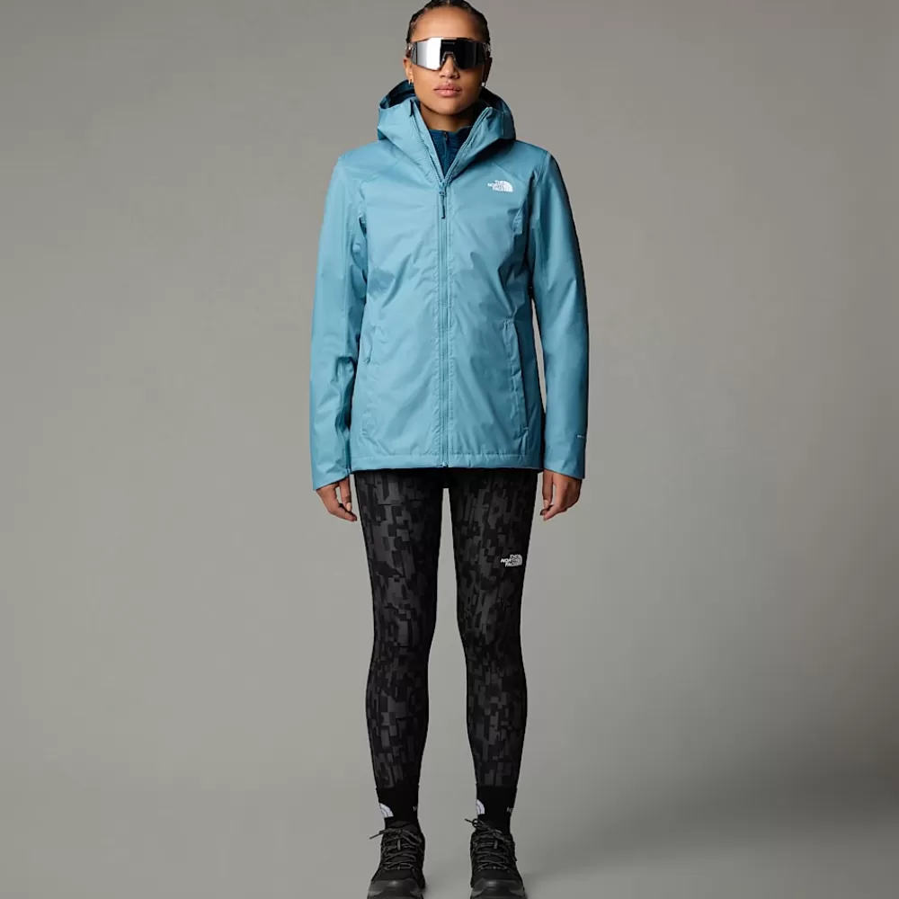 The North Face Insulated | Vandtætte Jakker^Quest Zip-In Triclimate® Jakke Til Damer Algae Blue-Midnight Petrol