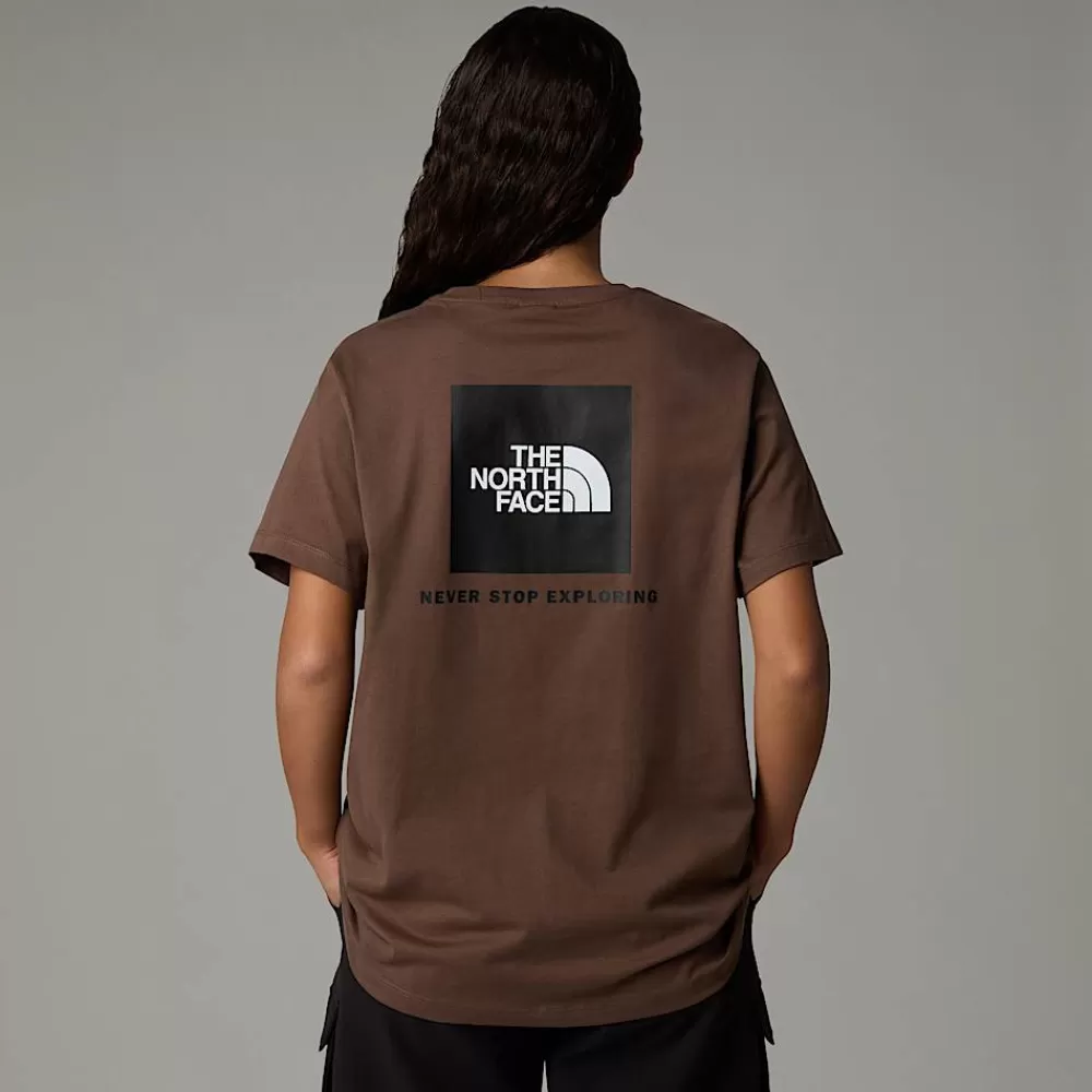 The North Face T-Shirts Og Trøjer^Relaxed Redbox T-shirt Til Damer Smokey Brown