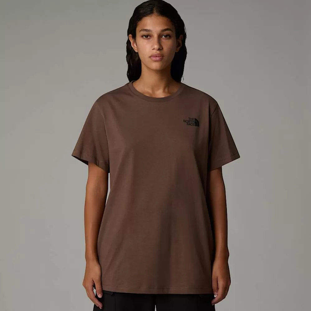 The North Face T-Shirts Og Trøjer^Relaxed Redbox T-shirt Til Damer Smokey Brown