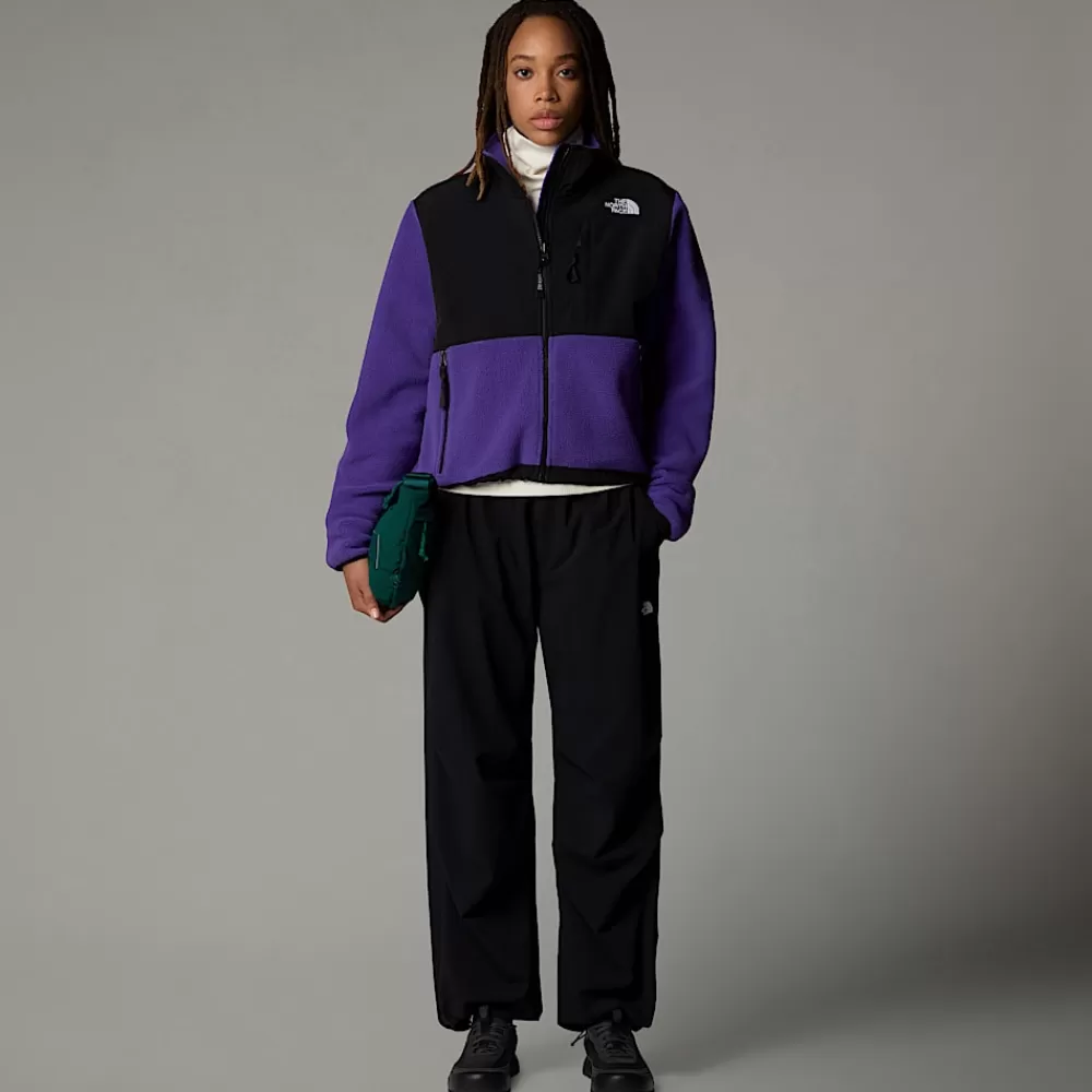 The North Face Fleecetrøjer Og Pullovers^Retro Denali Jakke Til Damer PEAK PURPLE-TNF BLACK