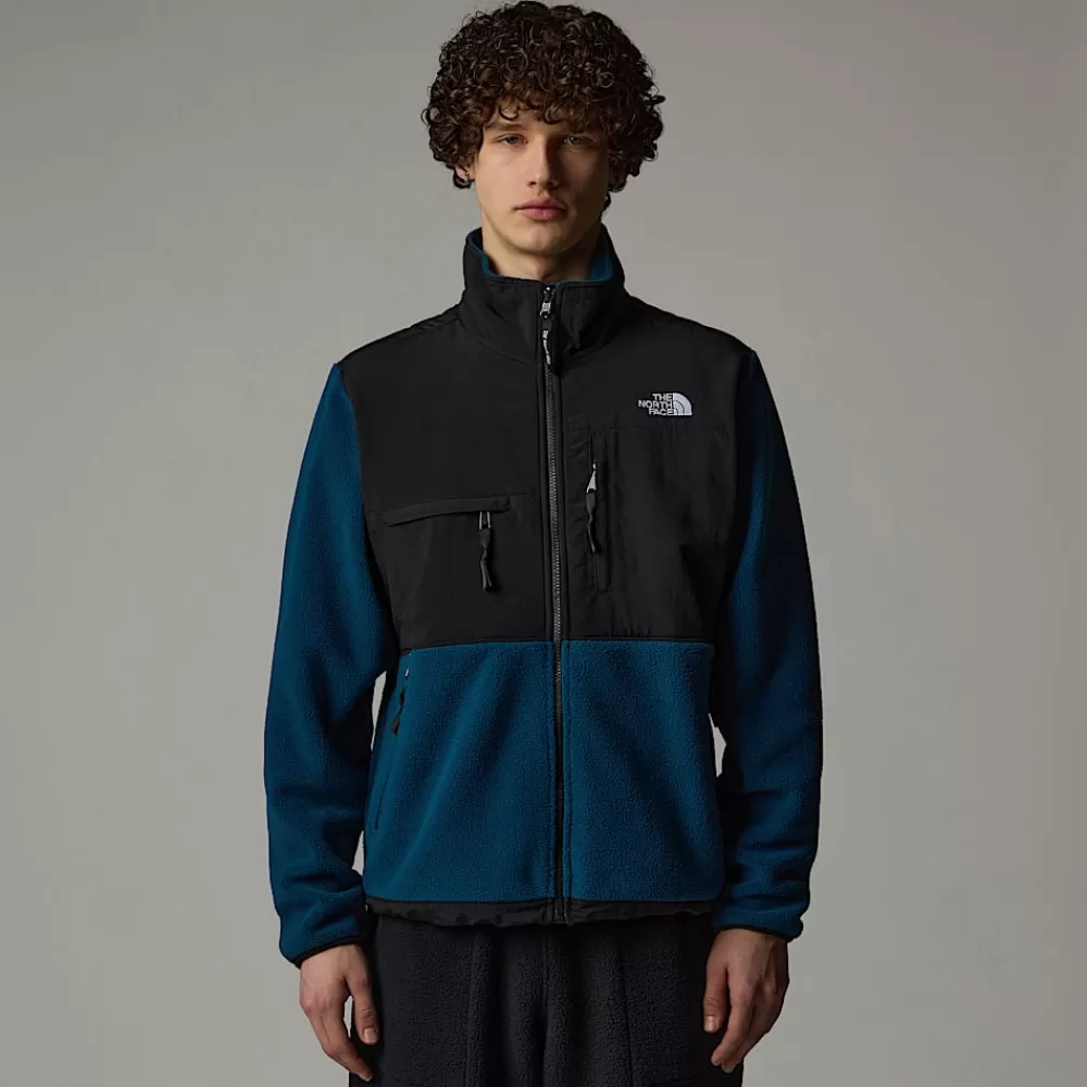 The North Face Fleecetrøjer Og Pullovers | Denali Kollektion^Retro Denali Jakke Til Herrer Midnight Petrol-TNF Black