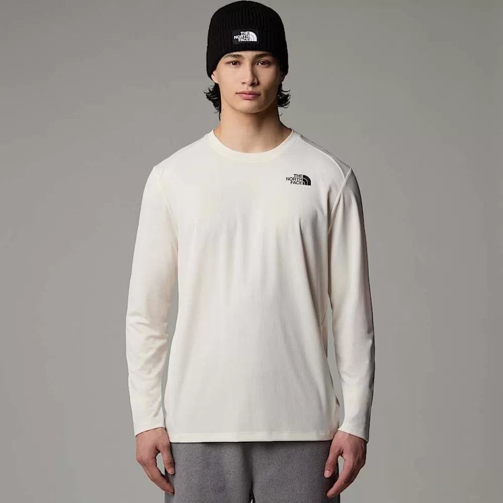 The North Face Shirts & Polos | Active^Shadow Langærmet T-shirt Til Herrer White Dune