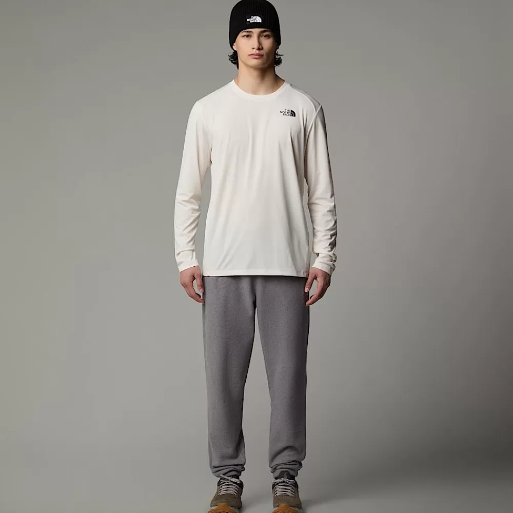 The North Face Shirts & Polos | Active^Shadow Langærmet T-shirt Til Herrer White Dune