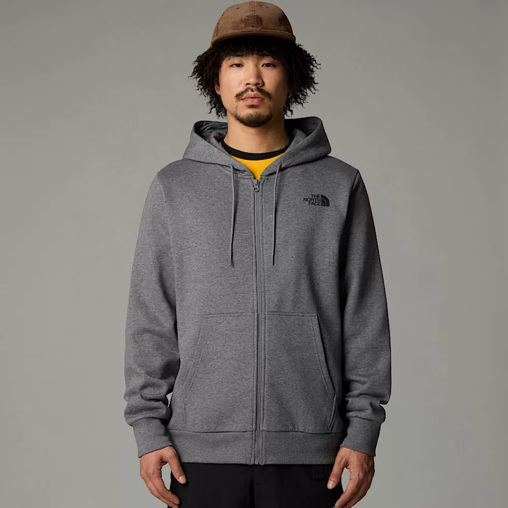 The North Face Hoodies & Sweatshirts^Simple Dome Hættetrøje Med Lynlås Til Herrer TNF Medium Grey Heather