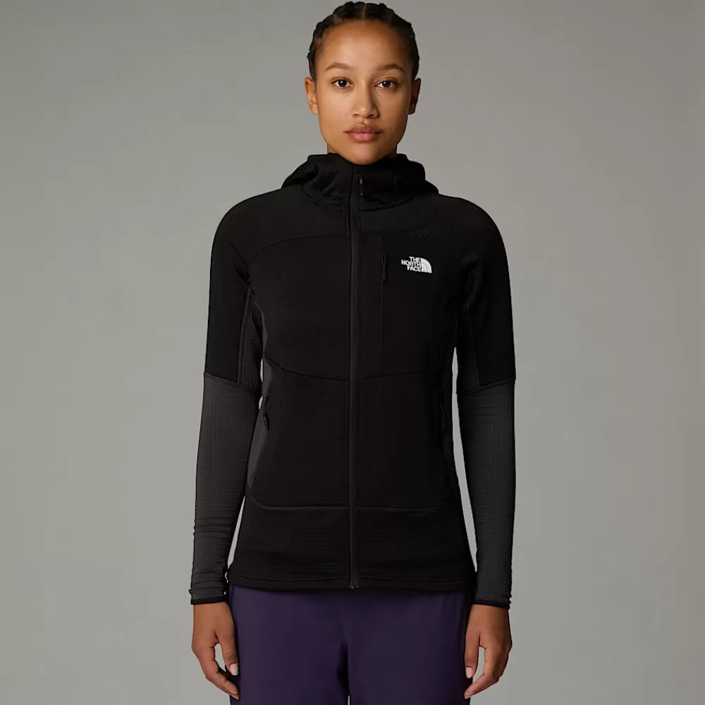 The North Face Lette Jakker | Fleecetrøjer Og Pullovers^Stormgap Power Grid™ Jakke Med Hætte Til Damer TNF Black-Asphalt Grey-NPF