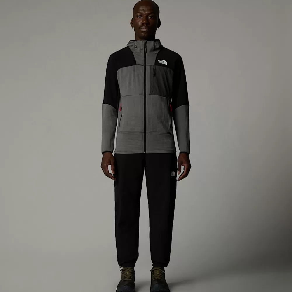 The North Face Active | Fleecetrøjer Og Pullovers^Stormgap Power Grid™ Jakke Med Hætte Til Herrer Smoked Pearl-TNF Black