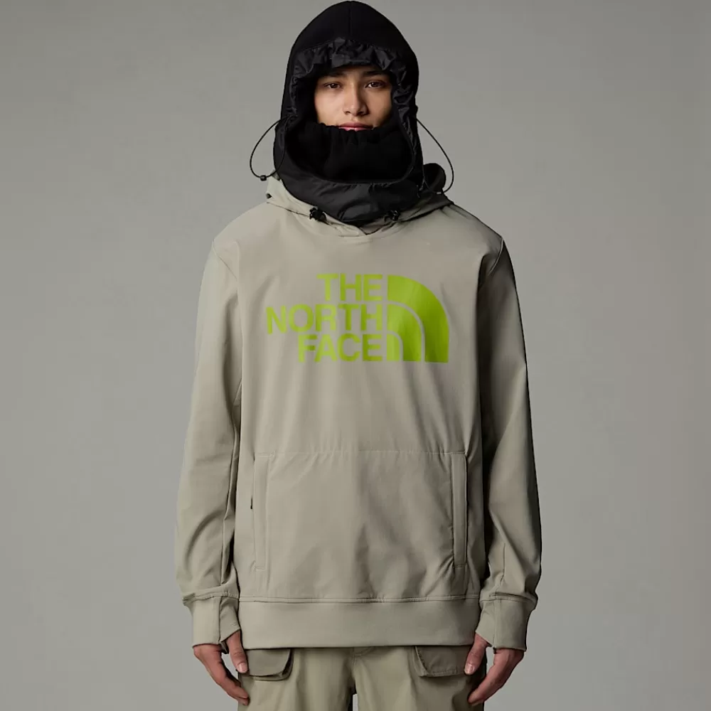 The North Face Fleecetrøjer Og Pullovers^Tekno Logo Hættetrøje Til Herrer Clay Grey