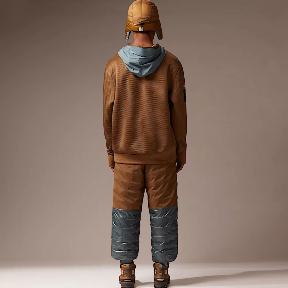 The North Face Hoodies & Sweatshirts^ X Undercover Soukuu DotKnit Double Hættetrøje Sepia Brown-Concrete Grey
