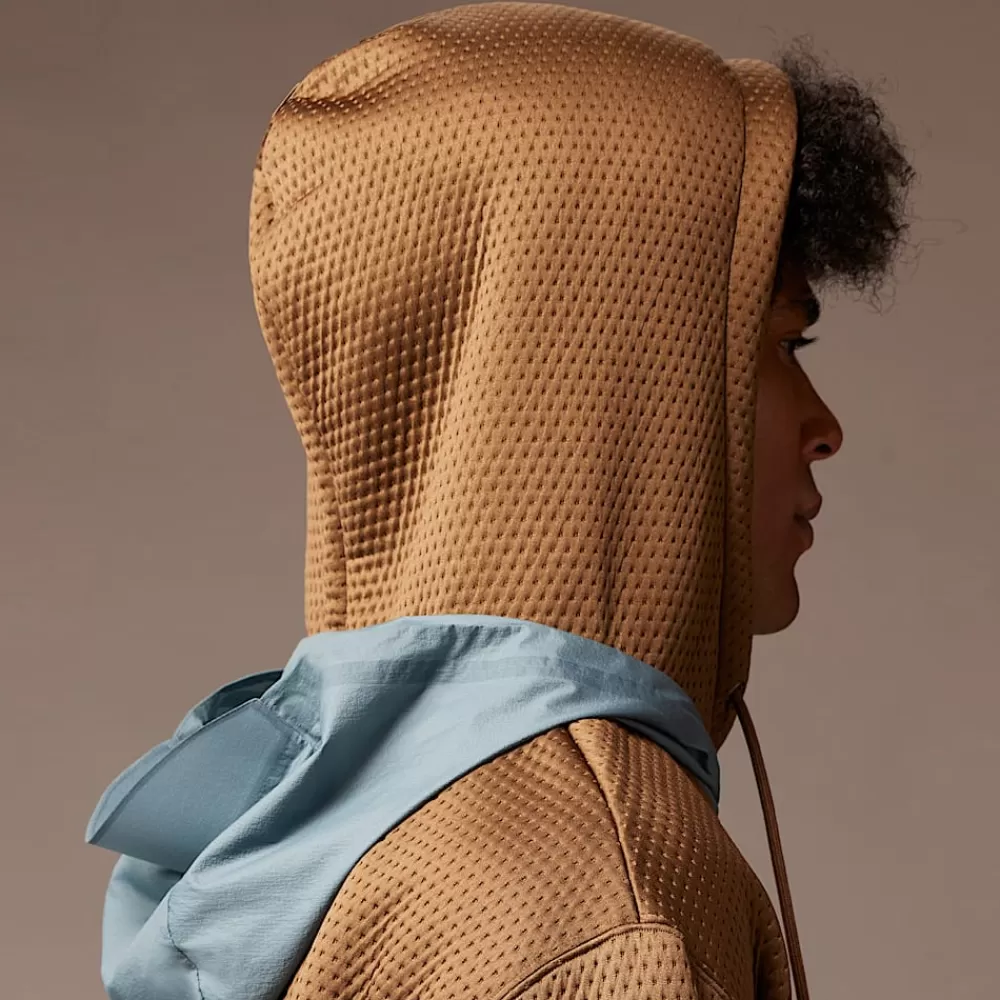 The North Face Hoodies & Sweatshirts^ X Undercover Soukuu DotKnit Double Hættetrøje Sepia Brown-Concrete Grey