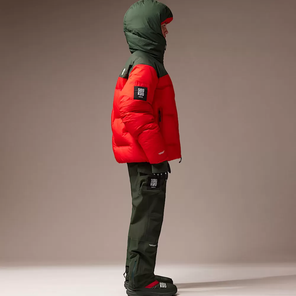 The North Face Dunjakker^ X Undercover Soukuu Nuptse Cloud Dunjakke Dark Cedar Green-High Risk Red