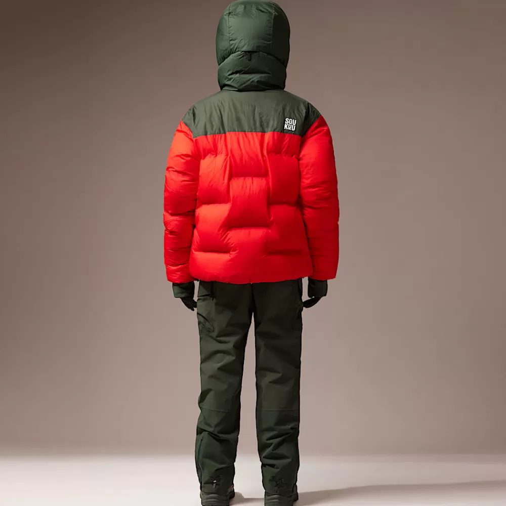 The North Face Dunjakker^ X Undercover Soukuu Nuptse Cloud Dunjakke Dark Cedar Green-High Risk Red