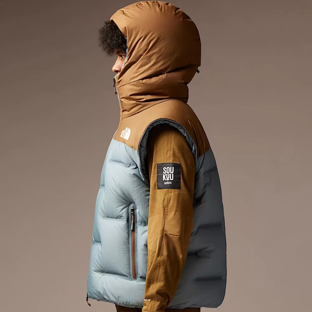 The North Face Dunjakker^ X Undercover Soukuu Nuptse Cloud Dunjakke Sepia Brown-Concrete Grey
