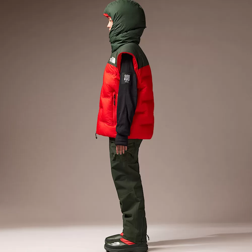 The North Face Dunjakker^ X Undercover Soukuu Nuptse Cloud Dunjakke Dark Cedar Green-High Risk Red