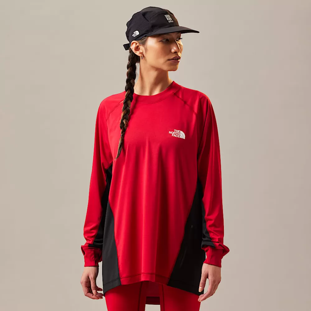 The North Face Active^ X UNDERCOVER SOUKUU Trail Run Langærmet T-shirt Chili Pepper Red-TNF Black