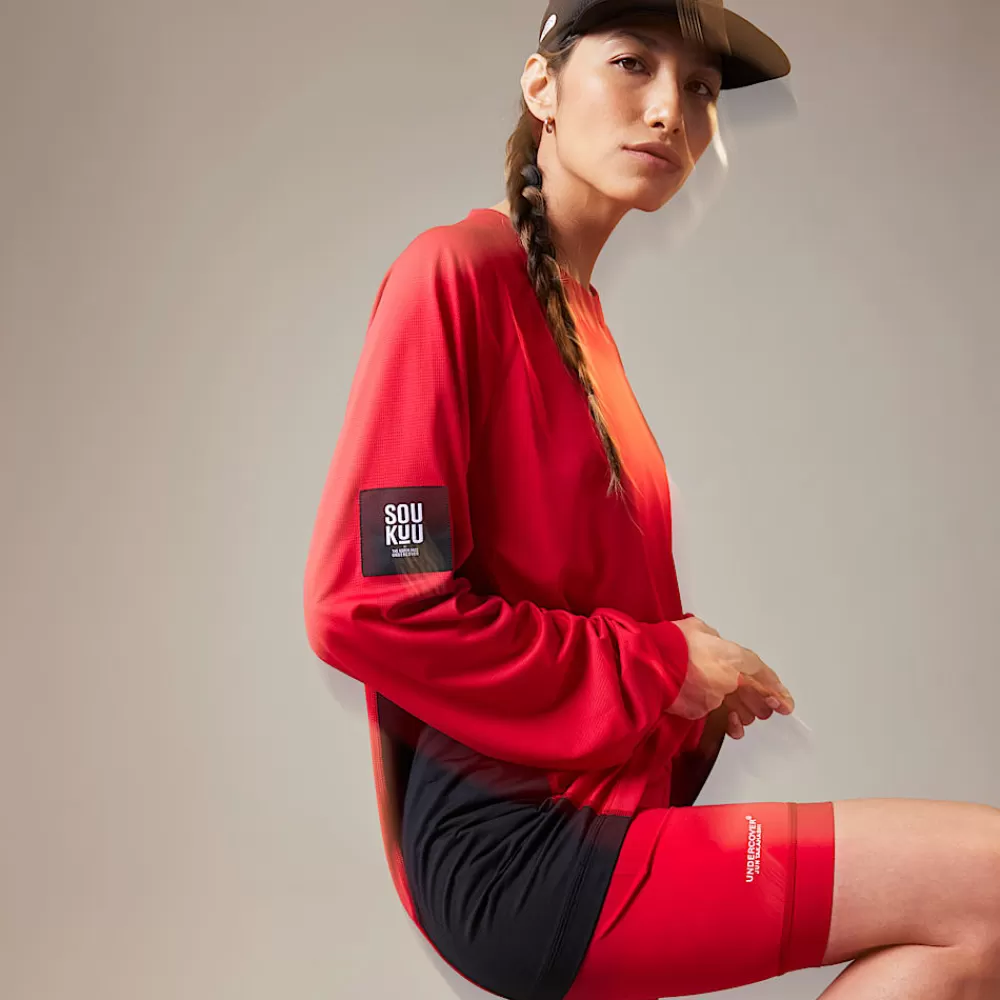 The North Face Active^ X UNDERCOVER SOUKUU Trail Run Langærmet T-shirt Chili Pepper Red-TNF Black
