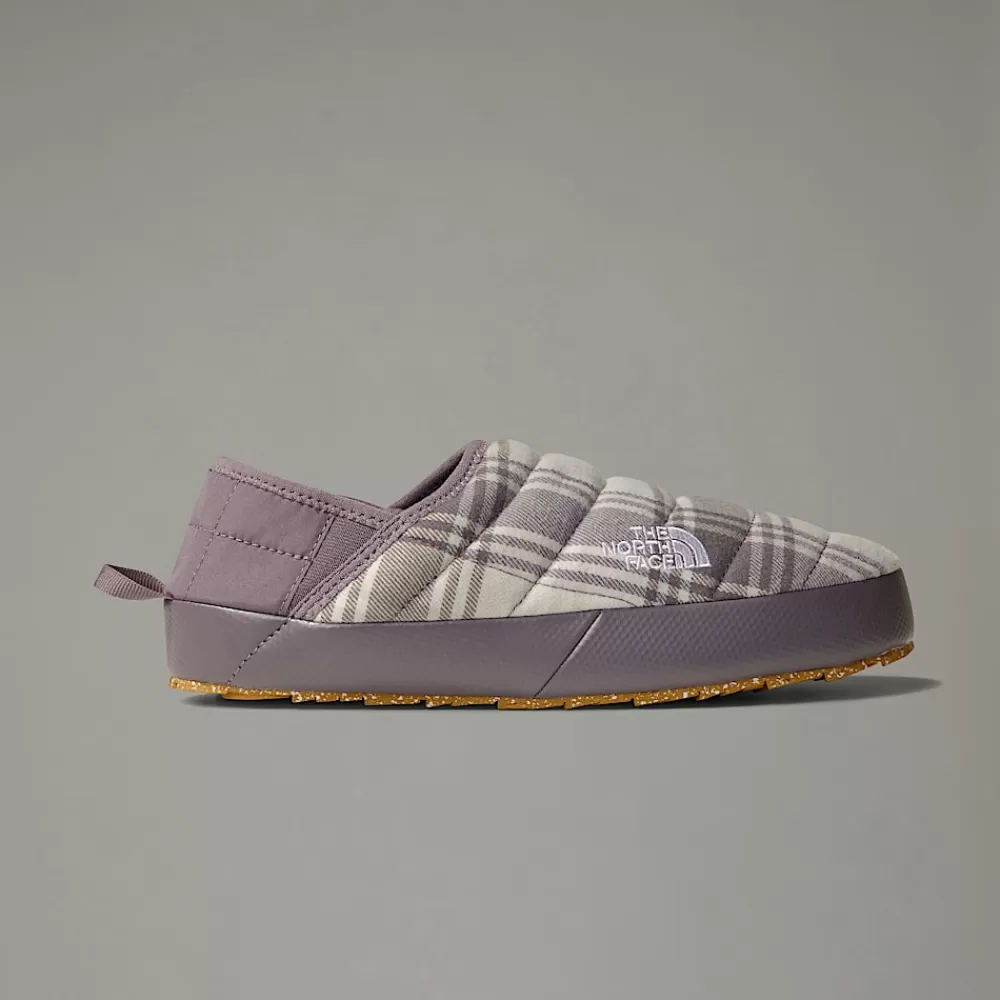 The North Face Sandals | Vintersko^ThermoBall™ V Traction Novelty Mules Til Damer LUNAR STONE YARN DYE PLAID/LUNAR STONE