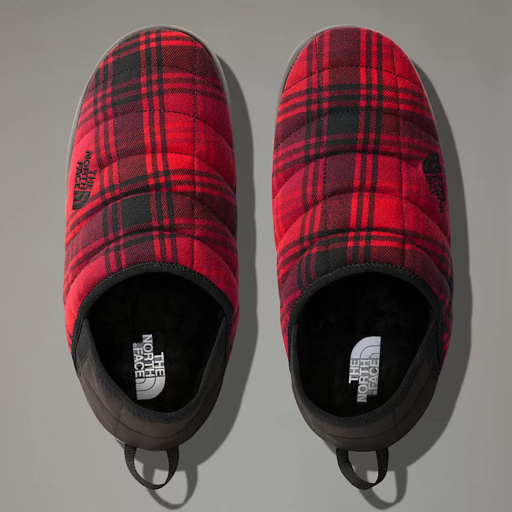 The North Face Sandals | Vintersko^ThermoBall™ V Traction Novelty Mules Til Herrer TNF RED YARN DYE PLAID/TNF BLACK