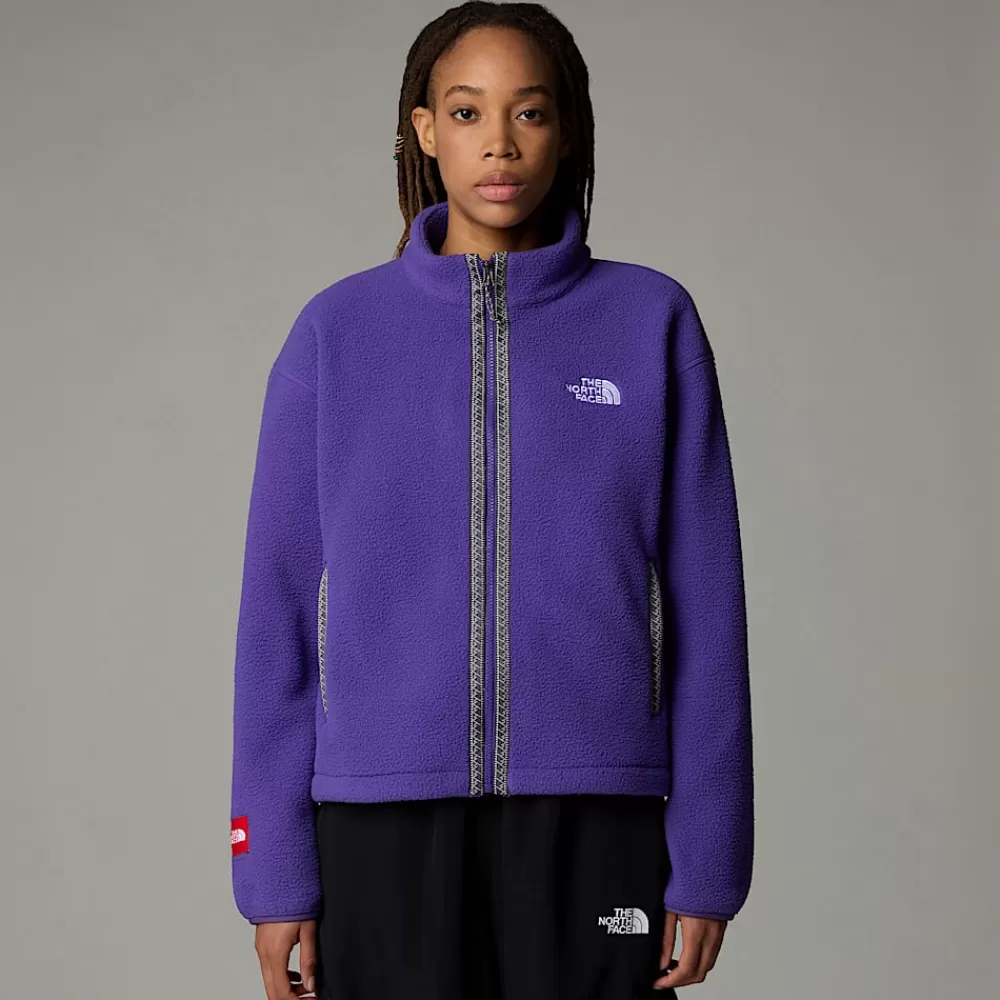 The North Face Fleecetrøjer Og Pullovers^TNF Fleeski Fleece Med Lynlås Til Damer Peak Purple