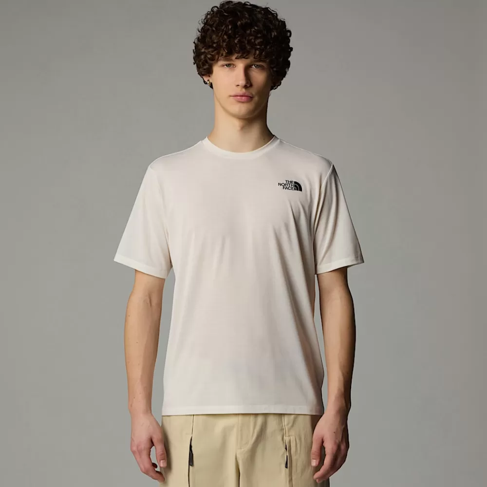 The North Face Shirts & Polos^Topographic Foundation T-shirt Til Herrer White Dune