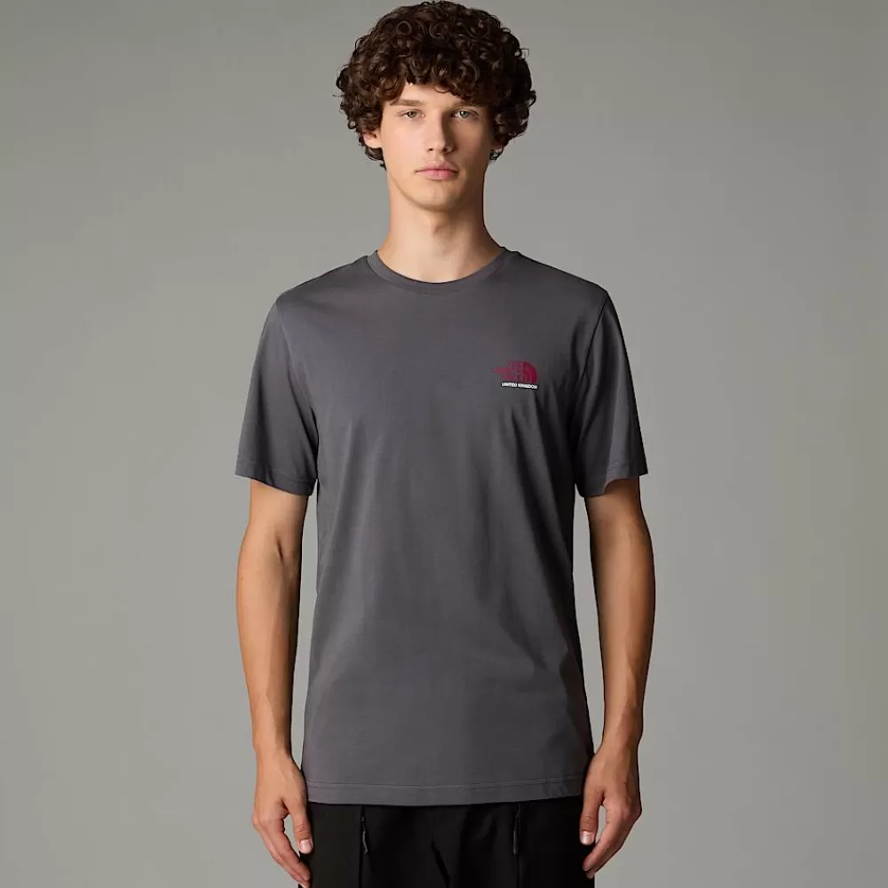 The North Face Shirts & Polos^UK Redbox T-shirt Til Herrer Anthracite Grey - Beetroot - High Rise Grey