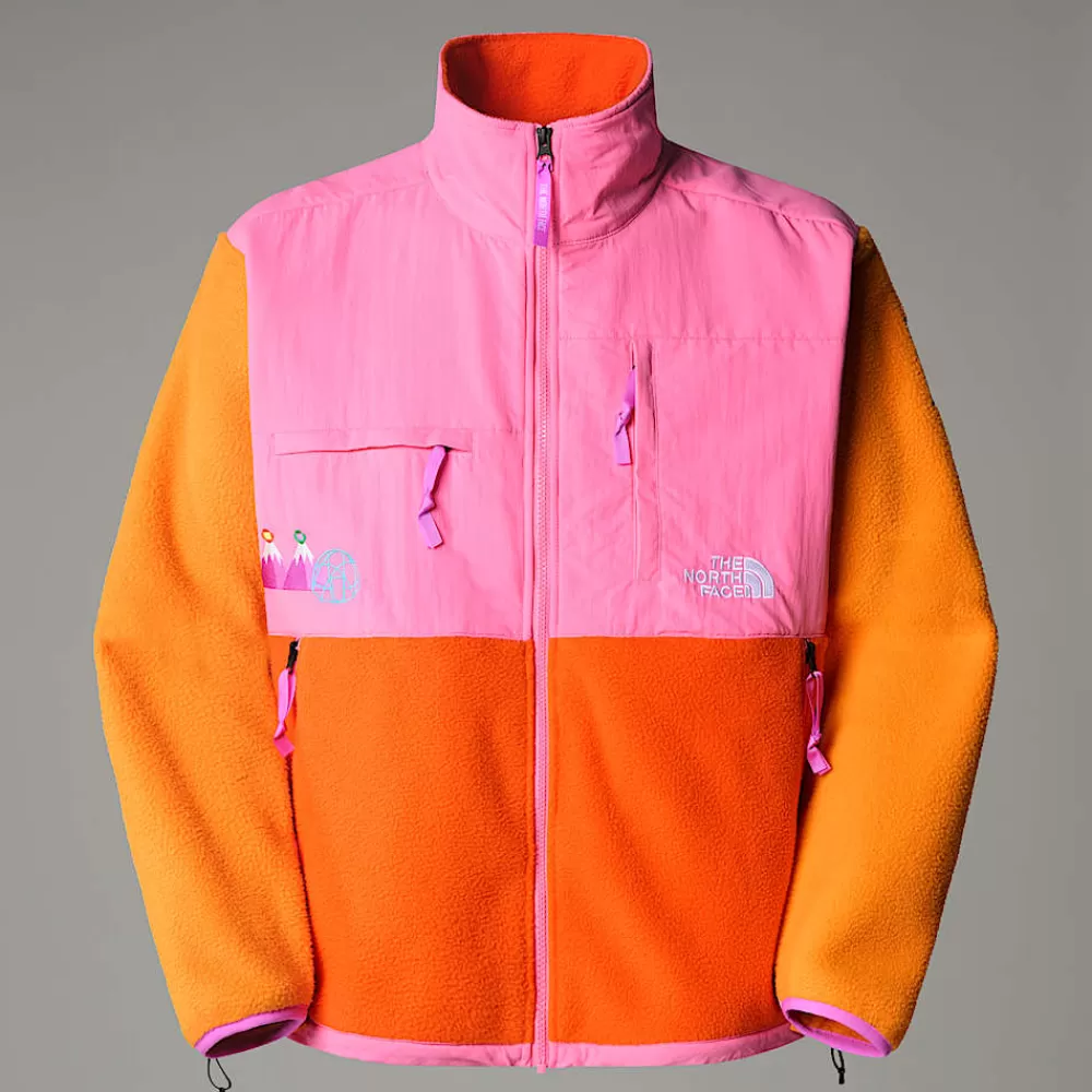 The North Face Fleecetrøjer Og Pullovers | Denali Kollektion^Unisex TNF X Yinka Ilori Retro Denali Jakke Red Orange-Apricot Glaze