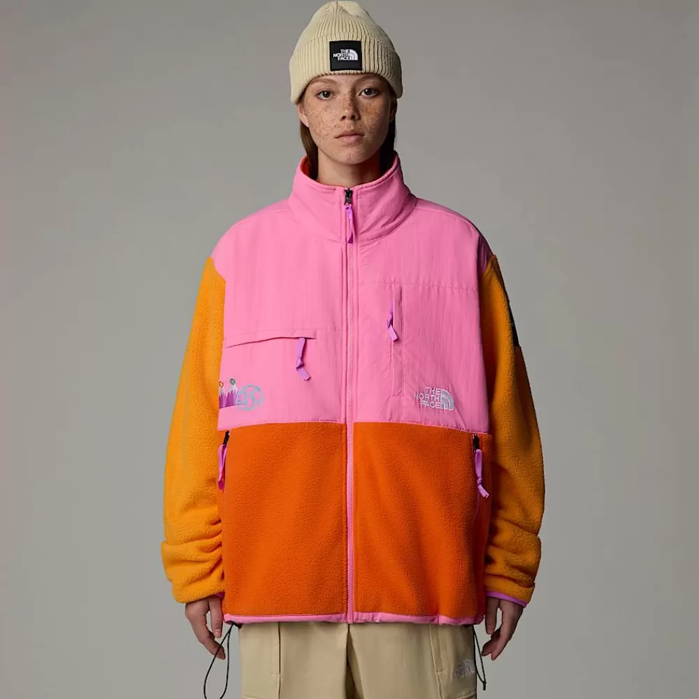 The North Face Fleecetrøjer Og Pullovers | Denali Kollektion^Unisex TNF X Yinka Ilori Retro Denali Jakke Red Orange-Apricot Glaze