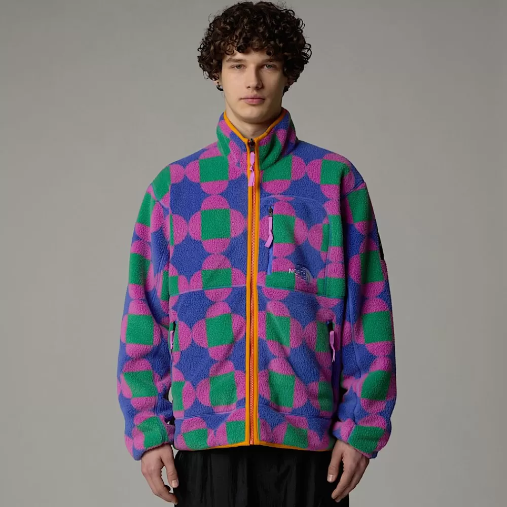 The North Face Fleecetrøjer Og Pullovers | Fleecetrøjer Og Pullovers^Unisex Vendbar TNF X Yinka Ilori Fleecejakke Med Tryk Solar Blue Lets Blossom Together Print