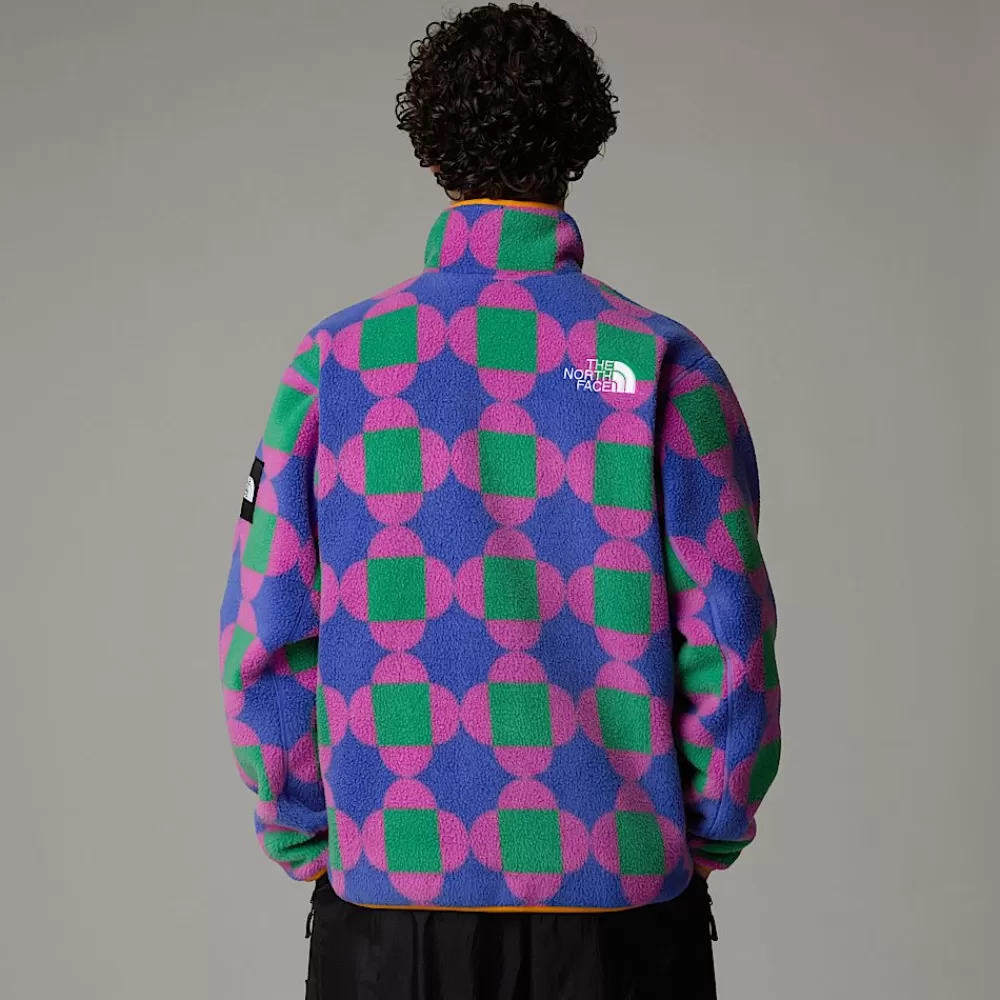 The North Face Fleecetrøjer Og Pullovers | Fleecetrøjer Og Pullovers^Unisex Vendbar TNF X Yinka Ilori Fleecejakke Med Tryk Solar Blue Lets Blossom Together Print