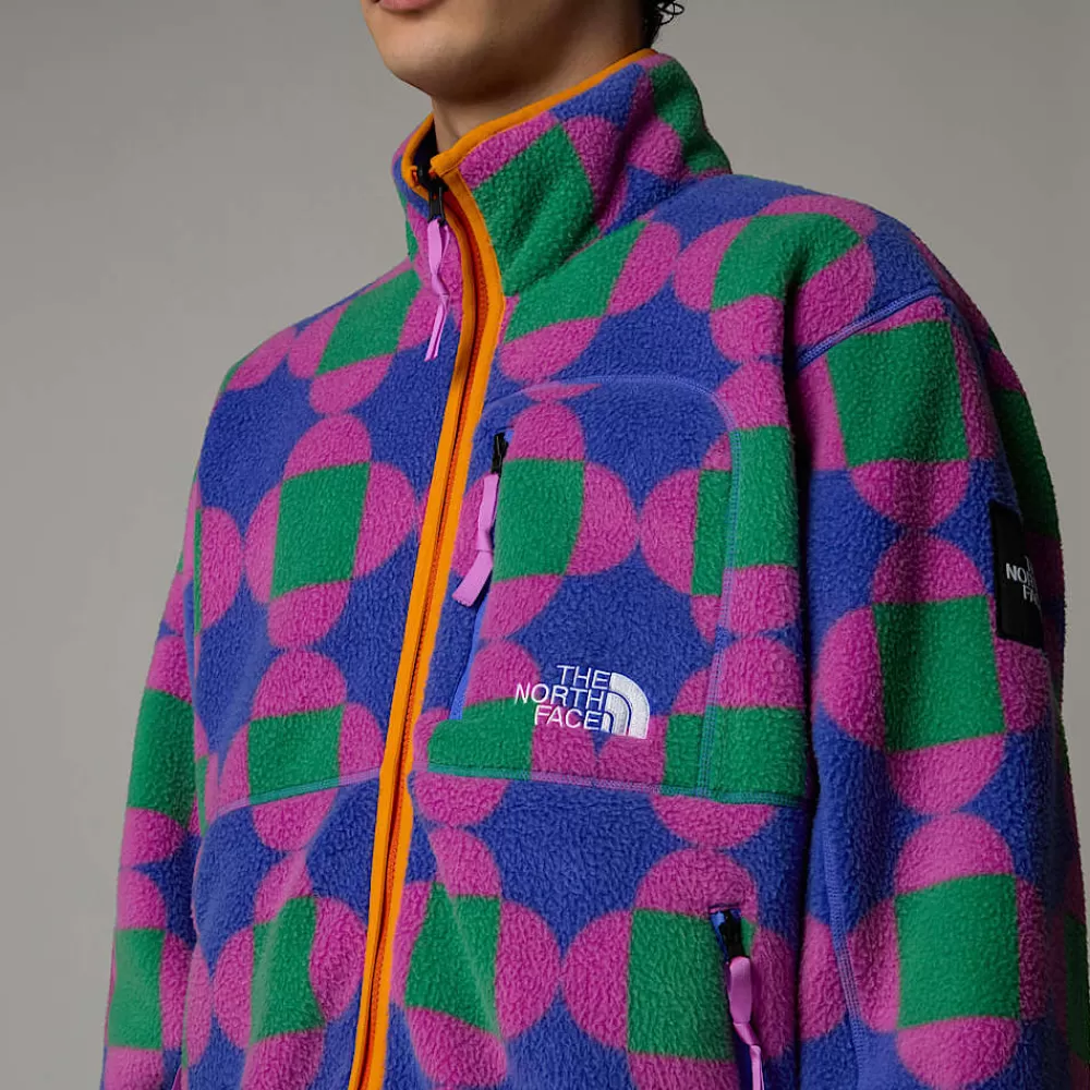 The North Face Fleecetrøjer Og Pullovers | Fleecetrøjer Og Pullovers^Unisex Vendbar TNF X Yinka Ilori Fleecejakke Med Tryk Solar Blue Lets Blossom Together Print