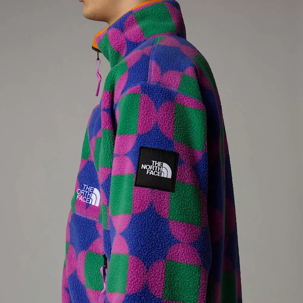 The North Face Fleecetrøjer Og Pullovers | Fleecetrøjer Og Pullovers^Unisex Vendbar TNF X Yinka Ilori Fleecejakke Med Tryk Solar Blue Lets Blossom Together Print