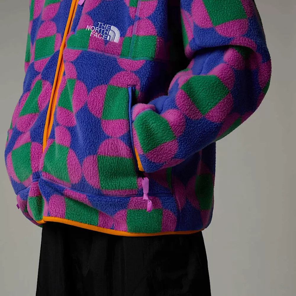 The North Face Fleecetrøjer Og Pullovers | Fleecetrøjer Og Pullovers^Unisex Vendbar TNF X Yinka Ilori Fleecejakke Med Tryk Solar Blue Lets Blossom Together Print