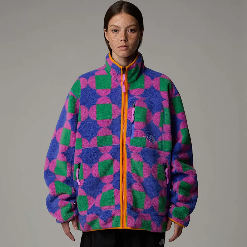 The North Face Fleecetrøjer Og Pullovers | Fleecetrøjer Og Pullovers^Unisex Vendbar TNF X Yinka Ilori Fleecejakke Med Tryk Solar Blue Lets Blossom Together Print