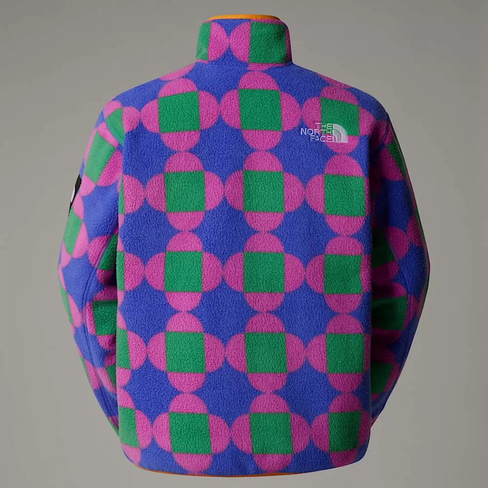 The North Face Fleecetrøjer Og Pullovers | Fleecetrøjer Og Pullovers^Unisex Vendbar TNF X Yinka Ilori Fleecejakke Med Tryk Solar Blue Lets Blossom Together Print