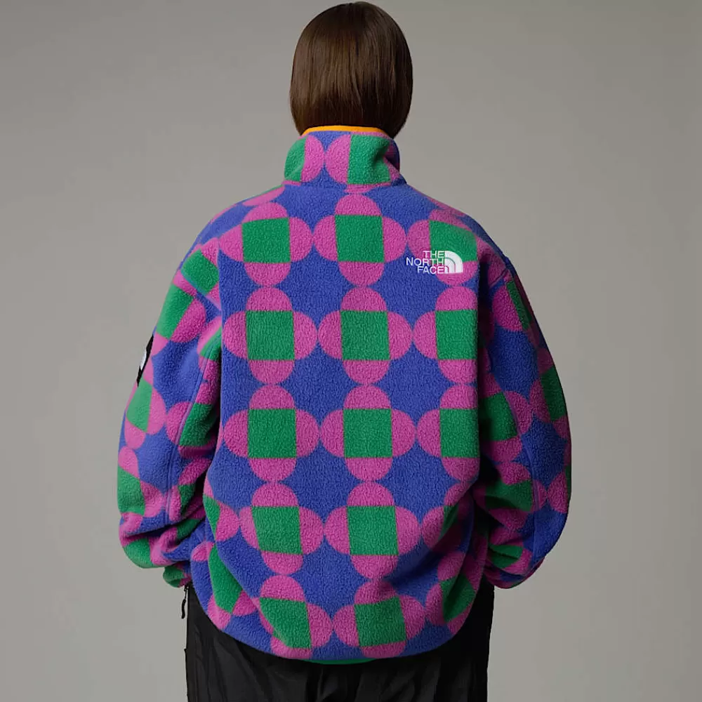 The North Face Fleecetrøjer Og Pullovers | Fleecetrøjer Og Pullovers^Unisex Vendbar TNF X Yinka Ilori Fleecejakke Med Tryk Solar Blue Lets Blossom Together Print
